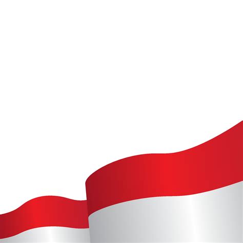 indonesia flag ribbon vector